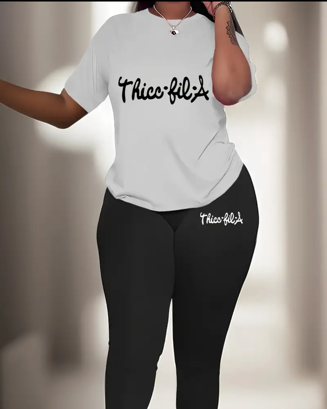 Thick Fil A Legging Set